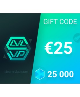 SteamlvlUP €25 Gift Code Key GLOBAL